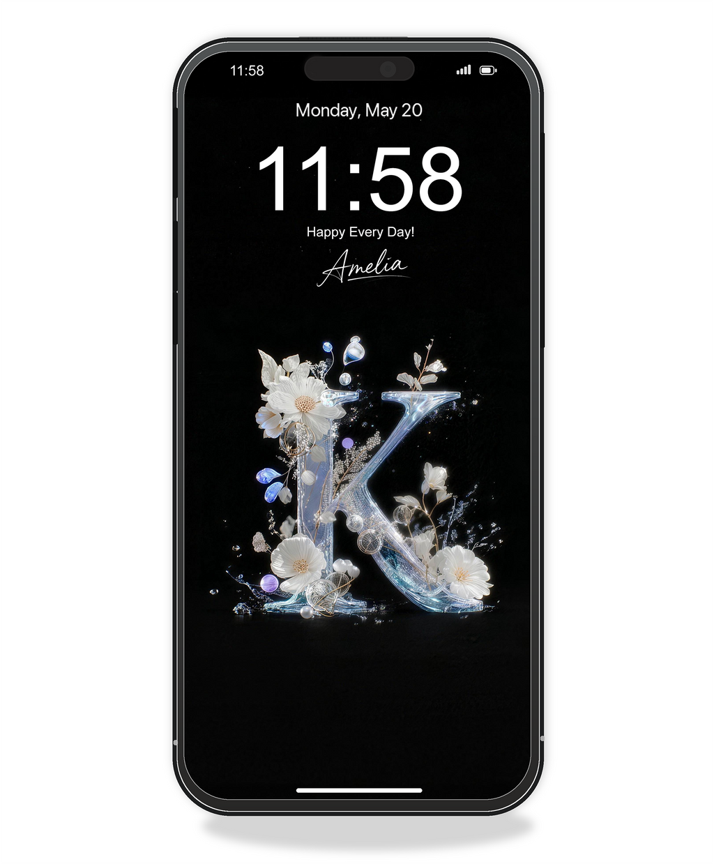 Personalized Initial Wallpaper | Custom Name Letter Wallpaper
