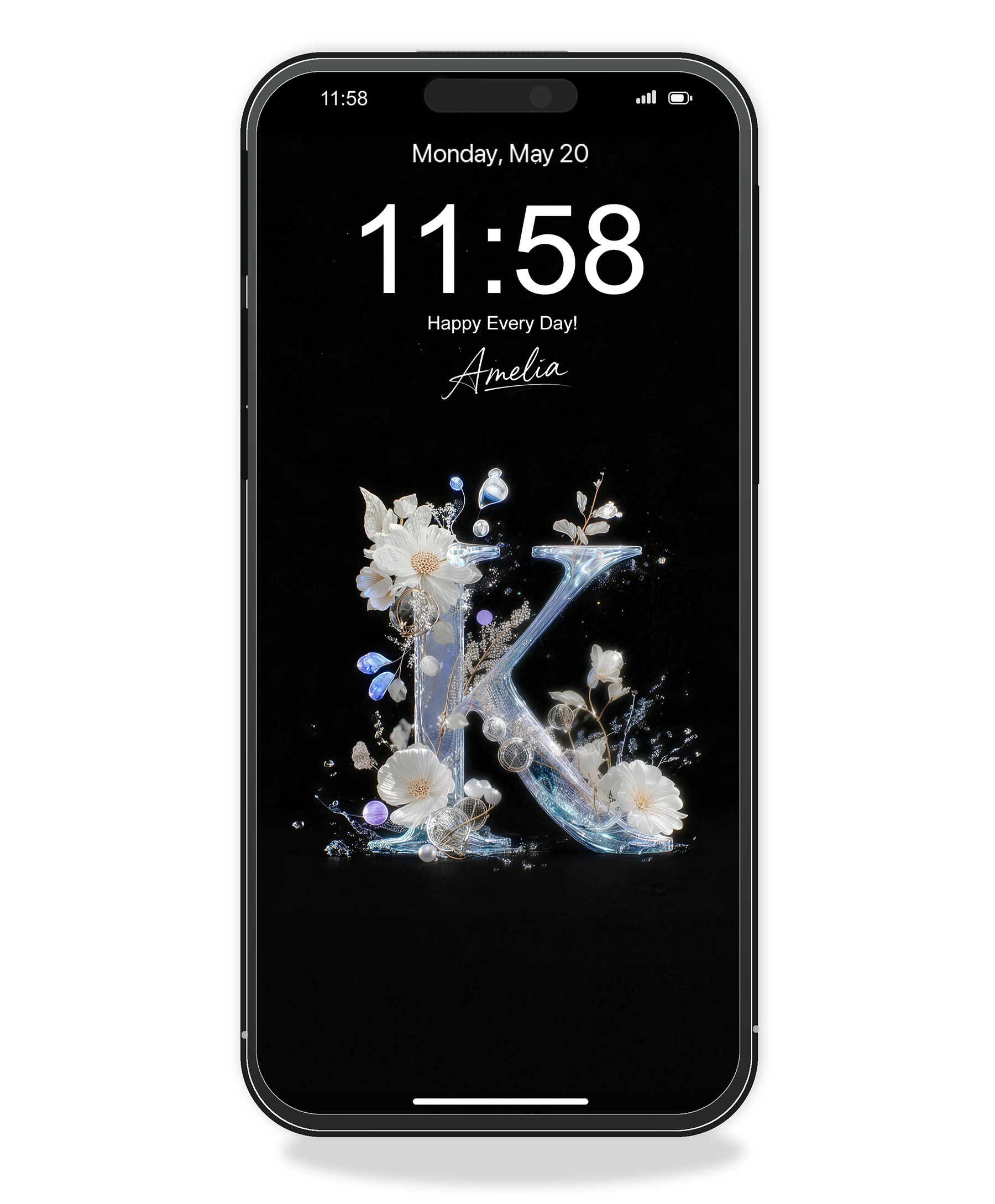 Personalized Initial Wallpaper | Custom Name Letter Wallpaper